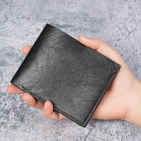 Dompet Pria PU Retro Kapasitas Besar Model Terbaru 2025, Banyak Slot Kartu, Kasual, Buka-Tutup, Dompet Koin Pendek, Bahan Poliester Tahan Air
