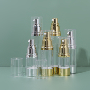Rỗng chăm sóc da mỹ phẩm bao bì chân không container 15ml 30ml 50ml vàng bạc UV Bạc Lotion huyết thanh bơm không có không khí chai chăm sóc da bao bì - Product Image 2
