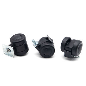 Juego de 4 ruedas para carretilla industrial de placa de acero ultraresistentes y engrosadas, con rodamientos dobles de precisión y superficie suave al tacto - Product Image 5