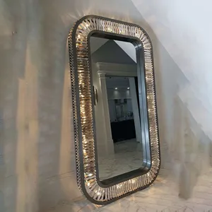 不锈钢水晶棒安装浴镜酒店Led浴镜180厘米