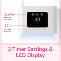 Lampe UV LED H8 15W en gros pour ongles, séchoir à ongles personnalisé avec logo OEM, 15 perles 365+405nm pour vernis gel, salon de manucure, marque privée