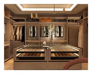 خزانة غرفة نوم حديثة مخصصة خزانة ملابس بتصميم خزانة خشبية للمشي في خزانة - Product Image 2