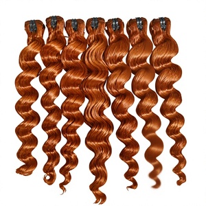 Big Discount Premium Vietnamese Human <b>Hair</b> Weft Copper Orange <b>Body</b> <b>Wave</b> <b>Hair</b> Extensions Wholesale - Product Image 1