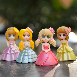 Figurine de Princesse 3D pour Petite Fille, Poupée Articulée, Boîte Cadeau pour Enfants, Miniature en PVC, Ornement Artisanal, Figurines, Décoration de Voiture et de Bureau - Product Image 1