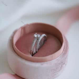 Anillos de Compromiso Vintage Dylam, Plata Auténtica, Sencillos y Elegantes, la Mejor Forma de Comprar un Anillo, Anillo de Boda con Circonita, Moissanita Sencilla - Product Image 4