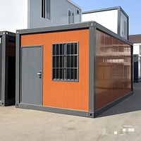 Bâtiment de bureau préfabriqué écologique, mobile, détachable, mini-maison empilable, design industriel, maison-conteneur respirante en kit