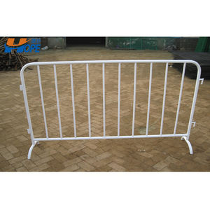 Barriere per il controllo della folla in acciaio verniciato a polvere o zincato a caldo barricate pedonali con piedi staccabili - Product Image 4