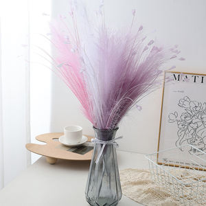 Fleurs artificielles décoration de mariage fleurs artificielles feux d'artifice coloré paon herbe décoration intérieure - Product Image 6