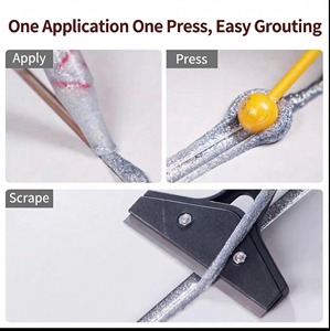 DEQI - Sellador de Juntas para Azulejos y Ladrillos de Cerámica Epoxi, Ecológico, Anti-infiltraciones, Decoración Artística para la Construcción - Product Image 6