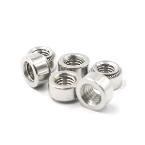 Wholesale factory price steel round coupling zinc plated nut Round nut in stainless material SS304 knurled thumb nut