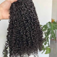 Extensiones de Cabello Remy de Grado 10A, Súper Dobles, con Cutícula Alineada, Cabello Virgen Vietnamita, Brillante, Suave, Rizado Natural