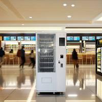 Distributeur automatique de boissons froides et de collations de qualité supérieure, populaire, avec lecteur de carte SDK, paiement personnalisable, capacité ajustable, garantie 1 an.