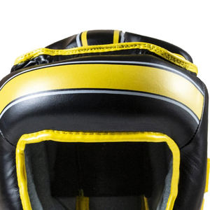 Protège-tête de boxe en cuir sur mesure de haute qualité avec design réglable et durable en couleur unie - Product Image 5