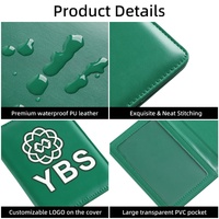 Accessoires de voyage, porte-passeport en cuir PU de luxe, fin et portable, avec logo personnalisé, porte-cartes pour billet, carte d'identité, carte de crédit