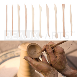 Outil de mise en forme de bobo, <span class=keywords><strong>poterie</strong></span>, modélisation en bois, <span class=keywords><strong>poterie</strong></span>, <span class=keywords><strong>Kit</strong></span> d'outils de Sculpture, 10 pièces - Product Image 4