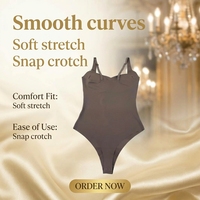 Body sculptant intégral grande taille à haute compression, effet ventre plat et remonte-fesses, entrejambe ouvert, vente en gros