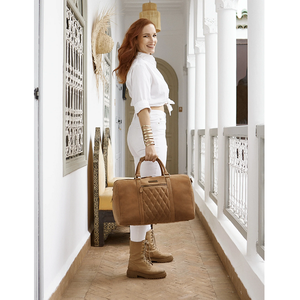 Sac de voyage sport en cuir véritable 100% artisanal, avec espace de rangement spacieux en polyester, poignées confortables et légères - Product Image 5