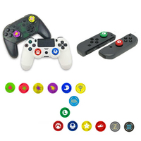 Capuchon de poignée analogique en silicone pour manette de pouce Kit de capuchon de bouton d'extension de bâton de pouce antidérapant pour Nintendo Switch Joy-con Cover