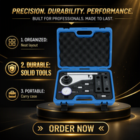 Kit d'outils de calage moteur en acier au carbone pour réparation automobile avec mallette de transport
