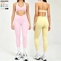 Ensemble de sport d'été contrastant pour femme, doux comme du beurre, respirant, idéal pour le yoga, le Pilates et l'entraînement – Collection Activewear en promotion