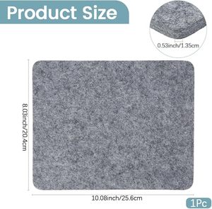 Tapis de repassage rectangulaire en feutre gris, portable, antidérapant, pour la couture, le matelassage, la découpe et les travaux manuels - Product Image 2