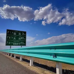 Odm Oem Corrugated Steel Plate Roadway Anti-collision Metal Traffic Barrier Roadside Safety Highway Guardrail Guard Rail