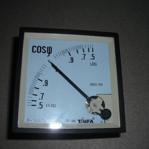 Medidor de factor de potencia Taifa TF 96 380V 5A, indicador de Cos φ para sistemas eléctricos - Product Image 3