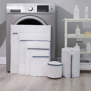 Bolsa de Lavandería Moderna y Minimalista, Rectangular, de Malla Reutilizable, Organizador de Ropa para Lavadora - Product Image 2