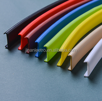 Bingkai gambar foto PVC plastik ekstrusi bentuk U Strip ujung furnitur 13mm 10mm 8mm 6mm 5mm