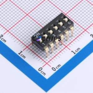 DSIC-C-06 DIP Switch Through hole Component (THT) Switch 6 2.54mm Black - Product Image 1