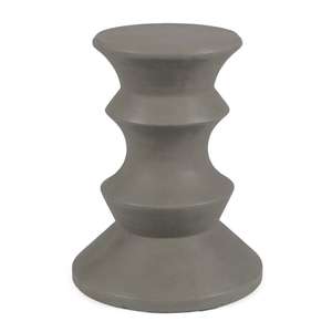 Great Deal Meubles d'intérieur Table d'appoint en béton léger, gris clair, merveilleux ajout à n'importe quelle pièce de votre maison - Product Image 3