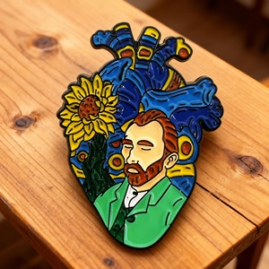 เข็มกลัดโลหะเคลือบอ่อนรูปอวัยวะทางการแพทย์สีชมพู สมอง ปอด ลำไส้ กระเพาะอาหาร ออกแบบตามสั่ง ขายส่ง - Product Image 2