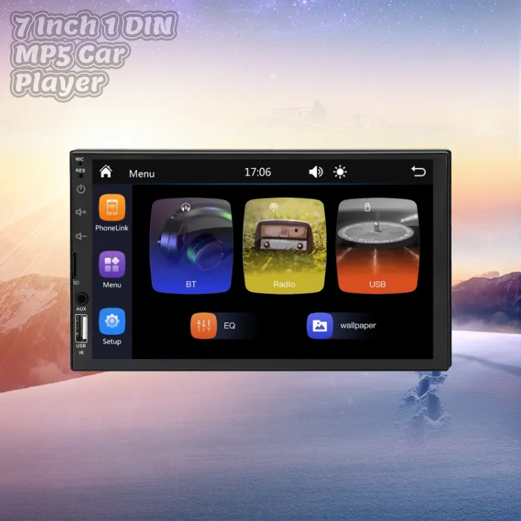 7 Inch 2 DIN FM Handsfree Remote Control Car Stereo USB Resistive Touch Screen Car MP5 Player