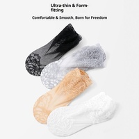 1272 Chaussettes courtes invisibles fines en dentelle pour femmes, nouvelle collection été