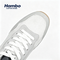Baskets de sport unisexe blanches et noires, grandes tailles, pour femmes et hommes, personnalisables avec logo, style rétro, en maille, pour le fitness, collection printemps