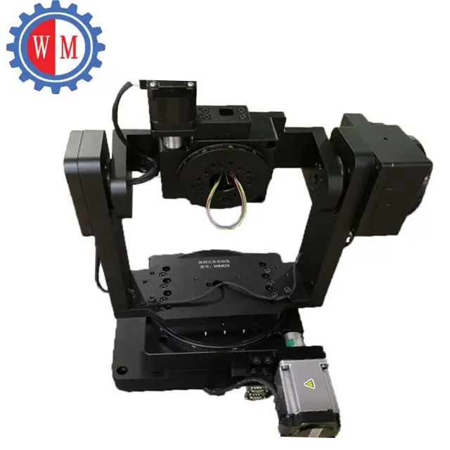 WMD3 360 degree continous rotation roll stage multi- axis Precision Motorized Pitch Yaw Positioning Stage with large load