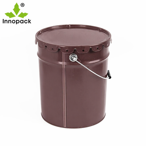 Fusto in metallo da 20L per vernici, secchio in banda stagnata con coperchio a morsetto, fusto per prodotti chimici, fusto in ferro - Product Image 5