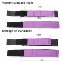 Menottes et attaches de haute qualité pour poignets et chevilles, étanches, pour jeux SM, fétichisme, bondage, jouets sexuels érotiques pour adultes