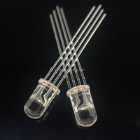 LED Diode SK6812D5 à tête ronde transparente de type F5 à montage traversant, avec circuit intégré SK6812 adressable intégré, perle RGB de 5 mm, 4 broches
