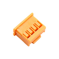 Carcasa de Conector de Perfil Alto Amarillo de 4 Pines y Paso de 2.5 mm de la Serie XA, XAP-04V-1-Y, PA66 UL94V-0, con Bloqueo y Crimpado