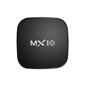 MX10 صندوق تلفاز ذكي 2.4G & 5G مزدوج واي فاي BT مشغل وسائط اندرويد 7.1 احساس الجسم لعبة مساعد الصوت 3D افلام 4K يوتيوب صندوق تلفاز
