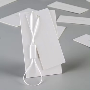 제조업체 맞춤형 신상 패션 디자인 로고 고품질 의류 라벨 맞춤형 종이 행택 의류 태그 - Product Image 2