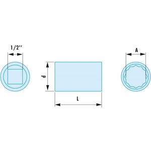 FACOM - S.9/16SR Douilles à 12 pans antiétincelles 1/2 ''pouces-Cliquets, prises et douilles à chocs anti-étincelles EAN 3148518682565 - Product Image 2