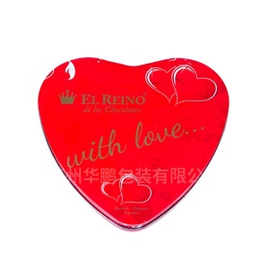 High End Popular Chocolate Tin Can Box Packaging,Heart Shaped Boxes For Chocolate Packing