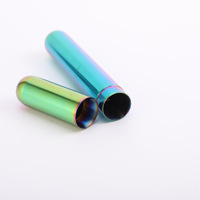Étui à cigares fin personnalisé en papier et acier inoxydable, porte-cigares en métal, boîte de rangement, emballage roulant, accessoires pour fumer des cigarettes