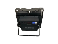 HQLIT Iluminación para Audiencias, Luz Estroboscópica LED COB de 4x100W, 4 Ojos, 2 en 1, Blanco Cálido y Frío, RGBW, 400W, DMX512, Luces Cegadoras de Aluminio