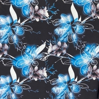 Gran Floral Koshibo 125gsm poliéster tejido personalizado Digital impreso suave Koshibo crepé tela para verano señora vestido