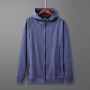 Casual Hoodie Design Polyester Sweat <b>Jacket</b> Hidden Pocket Sport Outfit <b>Workout</b> Men <b>Jackets</b> - Product Image 5