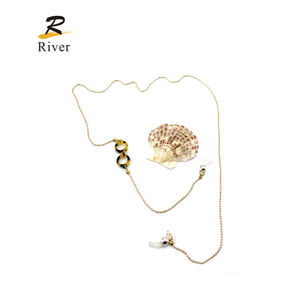 De Oro de la moda de señora metal <span class=keywords><strong>gafas</strong></span> modelo <span class=keywords><strong>gafas</strong></span> cuerdas y cadena de <span class=keywords><strong>gafas</strong></span> de sol Accesorios - Product Image 2