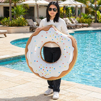 Bouée de piscine gonflable en PVC sans phtalates Sunshine PD134202 pour enfant, avec poignée en forme de beignet